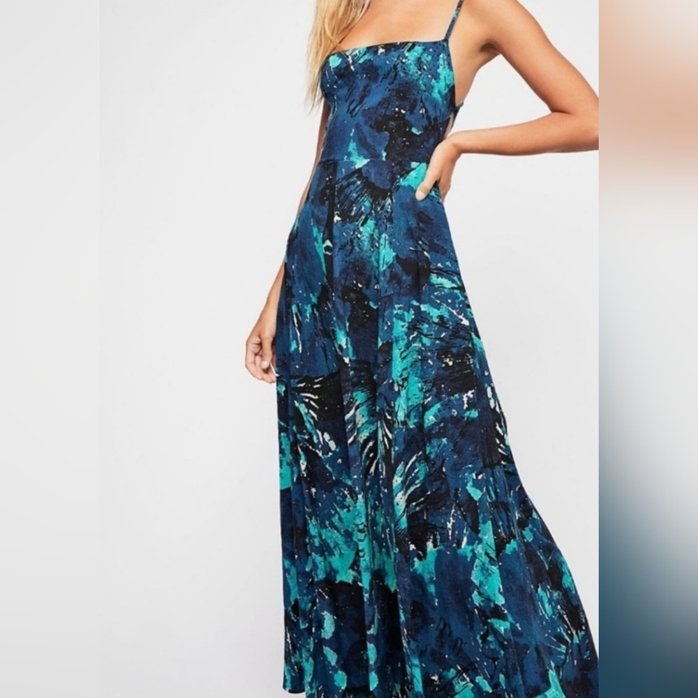 Free People Nellie Printed Maxi Dress Size 4